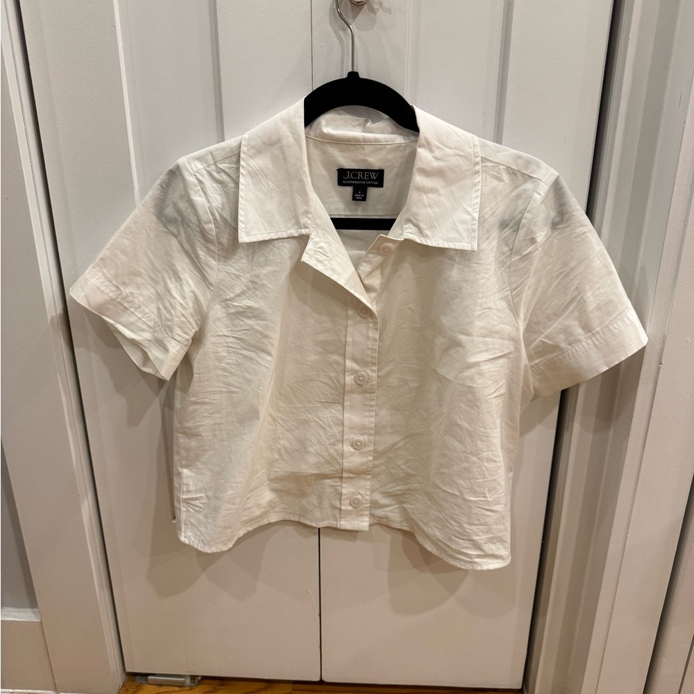 J.Crew Classic White Cotton Shirt
